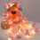 2m 20 LED Cute Rabbit String Lights Cotton Fairy Lights Battery Operated 6