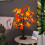 Pumpkins Fake Fall Lighted Maple Tree 24 Leds Lights Thanksgiving Decoration Artificial Tree Lights 5