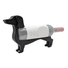 Dachshund Wine Bottle Holder Plastic Funny Sausage Dog Countertop Wine Rack Display Stand for Home