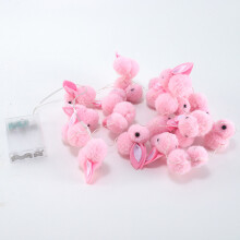 2m 20 LED Cute Rabbit String Lights Cotton Fairy Lights Battery Operated