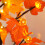 Pumpkins Fake Fall Lighted Maple Tree 24 Leds Lights Thanksgiving Decoration Artificial Tree Lights 6