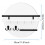 Wall Mounted Key Holder Organizer Round Decorative Shelf for Entryway Living Room Multi-Function Storage Rack 7