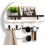 Wall Mounted Key Holder Organizer Round Decorative Shelf for Entryway Living Room Multi-Function Storage Rack 3
