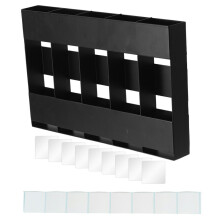 YH016-1 5 Slots Metal Straw Dispenser Organizer Rack Space Saving Kitchen Storage Shelf (Without Soft Magnetic Sheet)