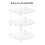 YX165 3 Tier Space Saving Acrylic Corner Organizer Kitchen Bathroom Countertop Storage Shelf 9