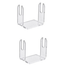 2PCS Acrylic Fan Display Stand For Folding Fans Holder Organizer Rack Transparent Showcase