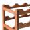 Creative 2-Tier Wine Rack for 6 Bottles Bamboo Tabletop Display Stand Home Bar Storage Organizer 3