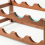 Creative 2-Tier Wine Rack for 6 Bottles Bamboo Tabletop Display Stand Home Bar Storage Organizer 4