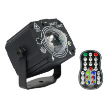RGB Magic Ball Laser Strobe Stage Projector Light Voice Activated Remote Home Party Lamp