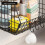 Wall Mounted Kitchen Storage Rack Small Size Iron Wood Shelf Foldable Vegetable Fruit Basket For Kitchen Balcony 8