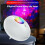 Bluetooth-Compatible Music Player Oval Starry Sky Projector Lamp Aurora Night Light with Remote 4