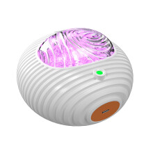 K-1106 Flying Saucer Laser Projection Lamp Aurora Galaxy Dual Effect Projector Light Battery Powered Indoor Ambient Light