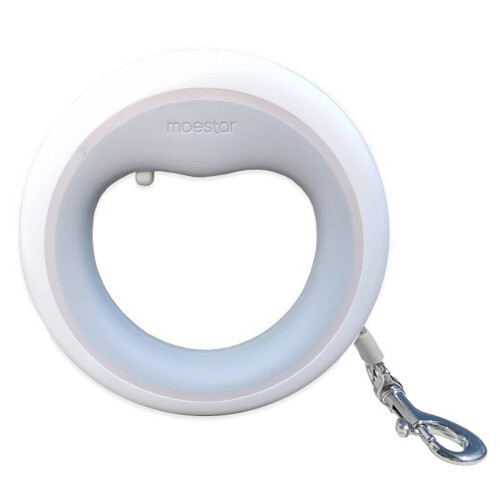 MOESTAR UFO 3m Retractable Dog Leash with Lamp Polyester Tape Lead+ABS Ring Handle 1