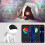 BL-TKG Space Dog Starry Sky Projector Projection Night Light Bluetooth-compatible Speaker (USB Powered) 5