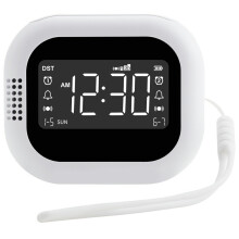 TS-BC700 Portable Vibrating Alarm Clock Multifunction Rechargeable Vibration Clock for Deaf/Elderly/Heavy Sleepers