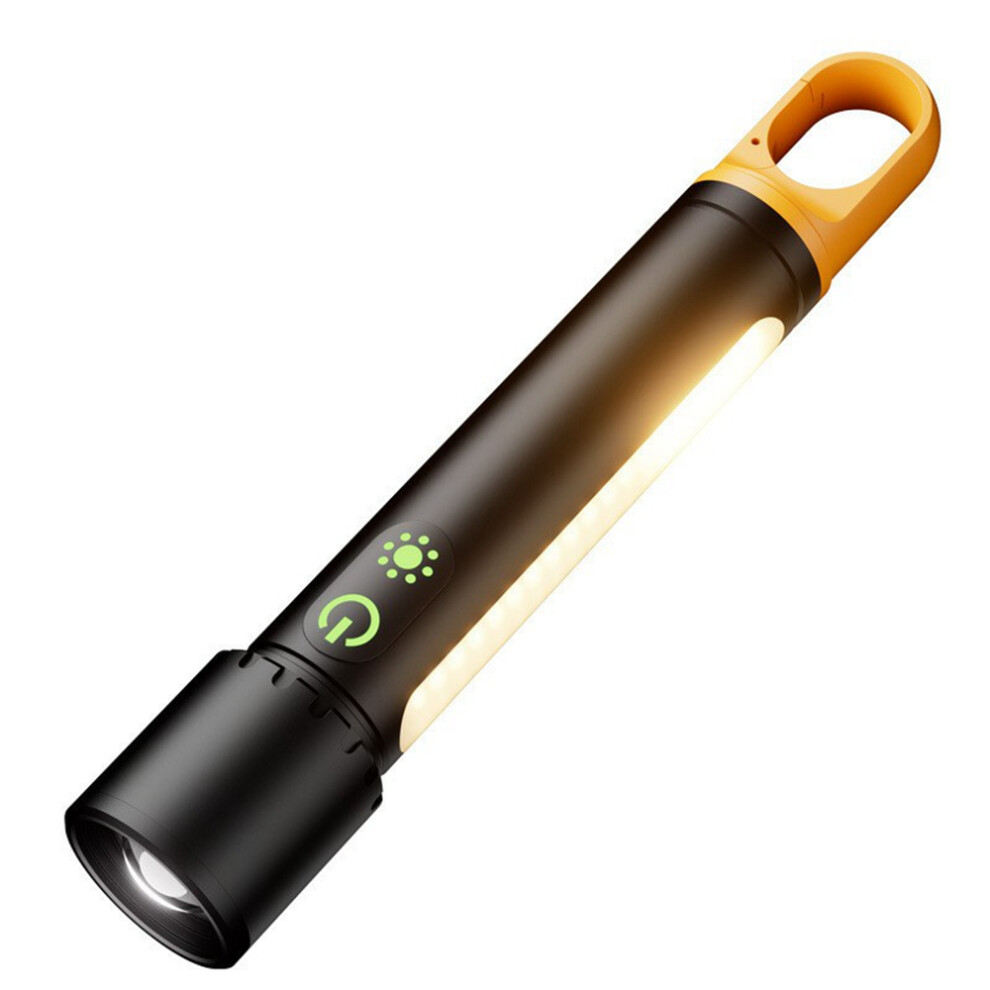 X725 Outdoor Camping Torch Telescopic Zoom Laser Flashlight With Power Bank Function White