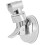 Universal Adjustable Handheld Shower Head Holder Suction Cup Holder Full Plating Shower Head Bathroom Bracket,Style A 3
