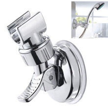 Universal Adjustable Handheld Shower Head Holder Suction Cup Holder Full Plating Shower Head Bathroom Bracket,Style A