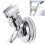 Universal Adjustable Handheld Shower Head Holder Suction Cup Holder Full Plating Shower Head Bathroom Bracket,Style A 1