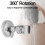 Universal Adjustable Handheld Shower Head Holder Suction Cup Holder Full Plating Shower Head Bathroom Bracket,Style A 4