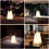 Trapezoid Portable Lantern Lamp 16 Colors Brightness Adjustable USB Rechargeable LED Light with Remote Controller 7