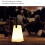 Trapezoid Portable Lantern Lamp 16 Colors Brightness Adjustable USB Rechargeable LED Light with Remote Controller 6