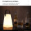 Trapezoid Portable Lantern Lamp 16 Colors Brightness Adjustable USB Rechargeable LED Light with Remote Controller 5