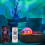 K-1069 Spacecraft Galaxy Projector Aurora Lights Star Projector with Remote Control Sky Night Light Projector 3