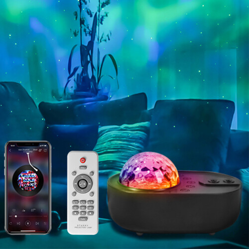 K-1069 Spacecraft Galaxy Projector Aurora Lights Star Projector with Remote Control Sky Night Light Projector 2