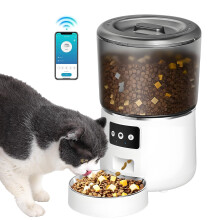 Smart WiFi 4L Automatic Food Dispenser App Remote Control Pet Feeder for Cats Dogs