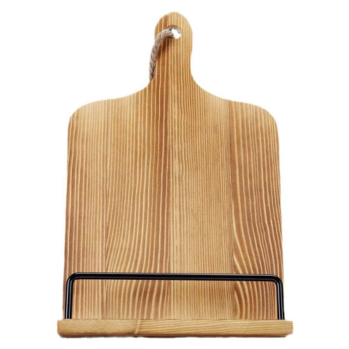 Kitchen Wooden Recipe Tablet Holder Restaurant Menu Stand Display Rack