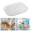 Kitchen Rotating Storage Rack Clear PET Turntable Refrigerator Organizer Space Saver 1