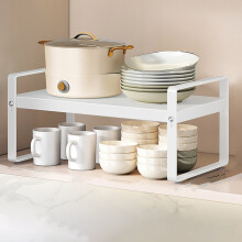 006-ZWJ-70138-WH Microwave Oven Rack 2-Tier Kitchen Storage Organizer Counter Shelf Stand