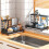 006-MB-7040-BK Chopsticks Knife Fork Holder Dishcloth Rack Multi-Layer Sink Organizer for Kitchen 8