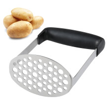 Stainless Steel Potato Masher Manual Food Ricer Fruit Vegetable Press Crusher Kitchen Gadget ( BPA Free,No FDA )