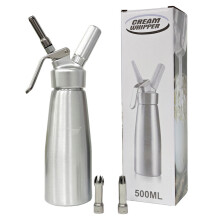 Aluminum Cream Whipper Dispenser for Coffee Cake Decorating 500ML Whipped Cream Maker (No FDA)