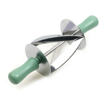 PP+Stainless Steel Croissant Dough Rolling Cutter Bread Making Kitchen Tool (No FDA,BPA Free)
