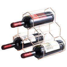 002B026 6-Bottle Wine Holder Rack Honeycomb-Shaped Wine Bottle Display for Home,Office