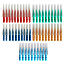 50Pcs Interdental Brushes Retractable 5 Mixed Colors Gum Health Teeth Gap Cleaning Oral Care Tool