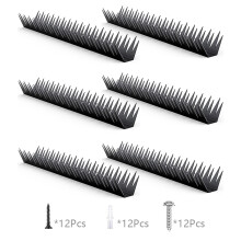 6Pcs Anti Climb Fence Spikes Metal Wall Security Deterrent Outdoor Garden Fencing Intruder Prevention Spikes