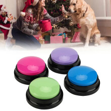 4Pcs Voice Recording Button 30s Recordable Sound Buttons Dog Answer Buzzers Talk Button for Pets Training