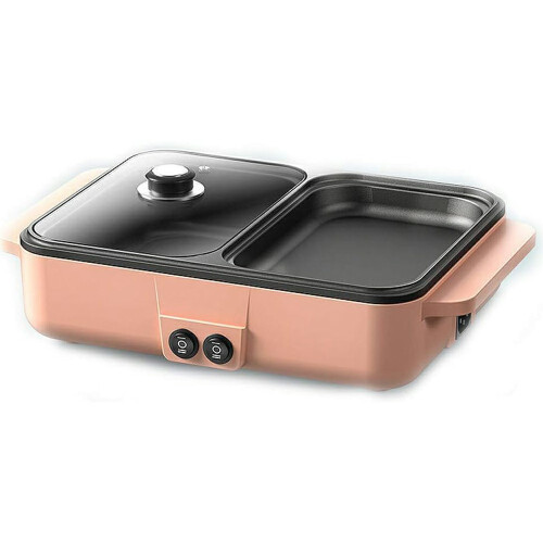 Multi-Function Electric Hot Pot Grill 2 in 1 Cooking Appliance with Dual Temperature Control 1