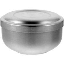 Stainless Steel Shaving Bowl Lather Mug for Men Wide and Deep Soap Container Beard Grooming Accessory