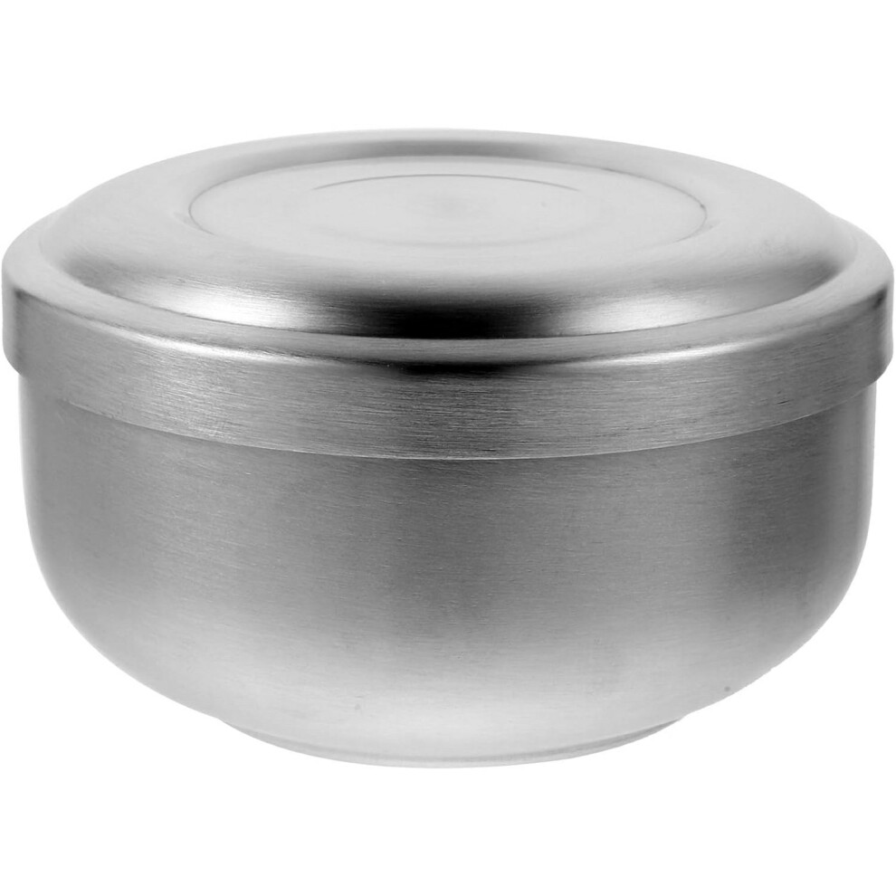 Stainless Steel Shaving Bowl Lather Mug for Men Wide and Deep Soap Container Beard Grooming Accessory