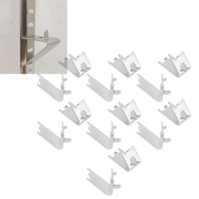 14Pcs Stainless Steel Frigerator Hooks Freezer Shelf Clips 1.5mm Refrigerator Shelf Clips
