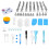 FM002 102Pcs Cake Decorating Kit Pastry Nozzle Tips Bag Baking Tools BPA Free 2