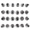 FM002 102Pcs Cake Decorating Kit Pastry Nozzle Tips Bag Baking Tools BPA Free 9
