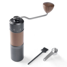 ICAFILAS Stainless Steel 7 Core Burrs Manual Coffee Grinder (BPA Free,No FDA Certificate)