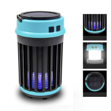 5861T Portable Solar USB Charge Mosquito Killer Lamp Electric LED Insect Fly Bug Trap Light