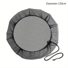 120cm Diameter Anti-Mosquito Mesh Cover for Rain Barrel Water Collection Bucket Netting Cover